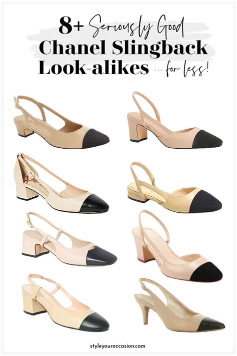 chanel slingback cap toe dupe|chanel look alike flats.